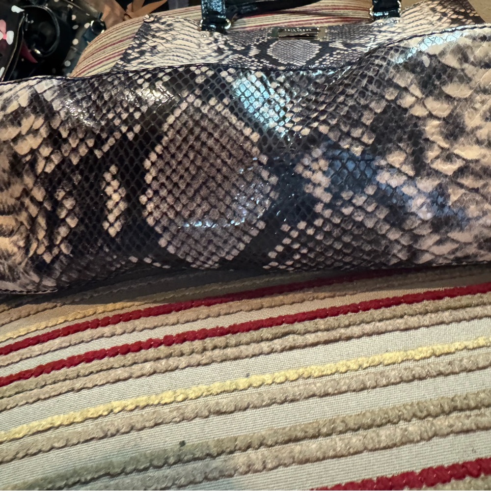 Kate Spade Millenium Park Pacey Python Tote Handb… - image 4